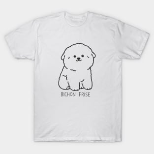 Textured Kawaii Bischon Frise T-Shirt